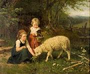 Rudolf Epp My pet lamb France oil painting artist